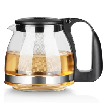 Glass Teapot 700ML Heat Resistant Glass Tea Set + Filter Tea Pot+4*Tea Cups 150ml Teapot Chinese Pot Kettle