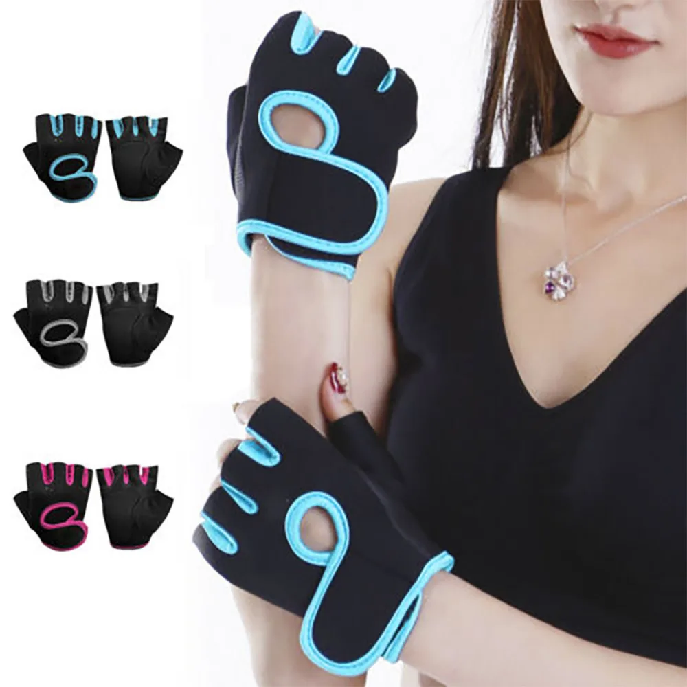2019 Men and women summer half finger gloves outdoor sports fitness weightlifting gloves waterproof breathable gloves 40M21 (1) - 