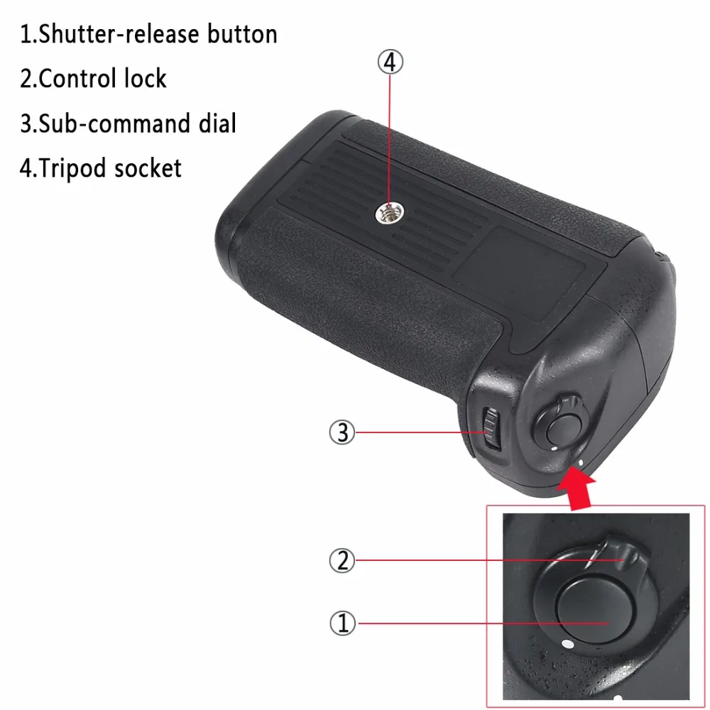 Вертикальная Батарейная ручка для фотоаппарата Nikon D7000|vertical battery grip|battery gripbattery grip