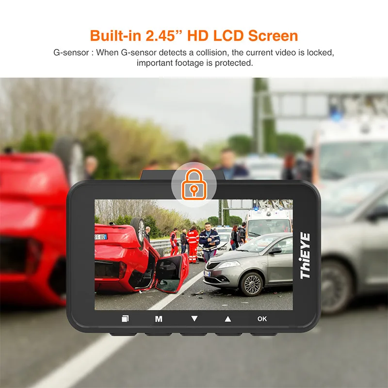 5 шт. Dash Cam Safeel 3 HD 1080 P Автомобильный видеорегистратор Камера 145 градусов 2 45