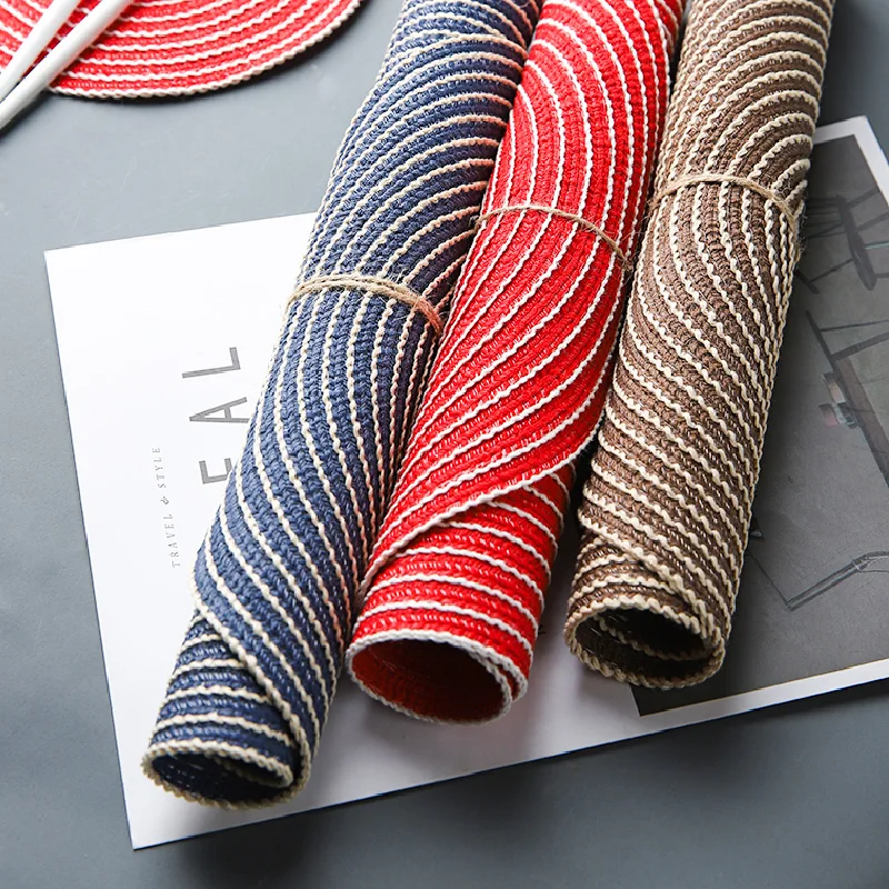 المطبخ جولة مكان ماتس طاولة طعام الاكسسوارات للماء شرب الوقايات العزل سادة وعاء وعاء الشاي حزب زينة