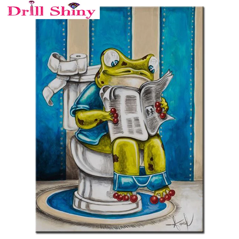 

5D Diamond Embroidery DIY Diamond Painting Diamond Mosaic Crafts Gifts Toilet frogs Pattern Rhinestone