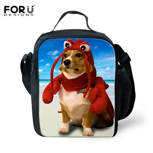 FORUDESIGNS милая собака мопс Термосумка для пищи для детей путешествия термоизолированные полиэфирные сумки для обедов, Термосумка сумки Termica - Цвет: W1772G