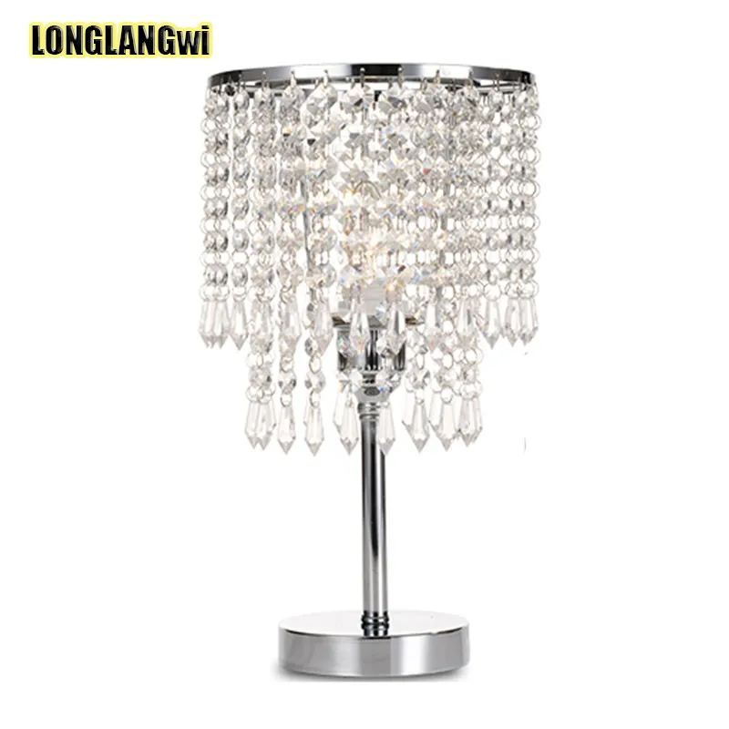 Buy New LED crystal desk lamps living room bedroom
