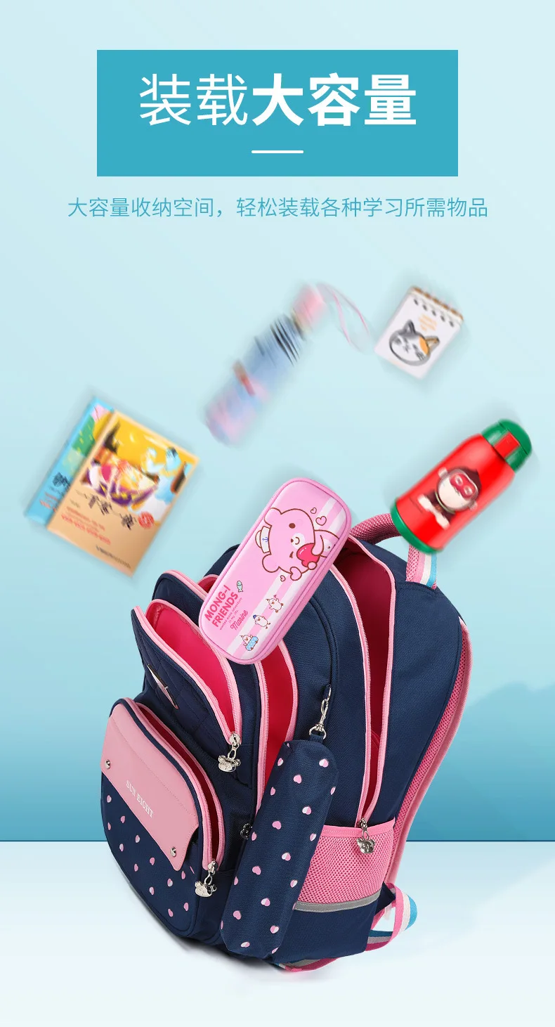 Детские школьные сумки, рюкзаки, Детские ортопедические рюкзаки, водонепроницаемые школьные сумки для мальчиков и девочек, сумки для