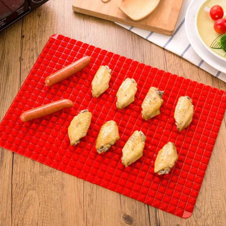 Silicone Multifunctional BBQ Pizza Mat Pyramid Microwave Oven Baking Placemat Tray Sheet Kitchen Baking Tools Bakeware Moulds