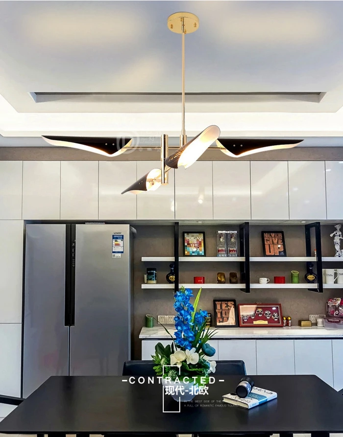 LukLoy Post Modern Metal Branch Chandelier Nordic Hanging Lamp Light Lighting Fixture Creative Personality LED Pendant Light (12)