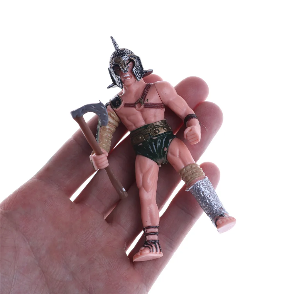 6 ピース ロット古代ローマ兵士剣闘士モデルフィギュア Diy プラスチック軍事戦士中世プレイセットアクション Aliexpress