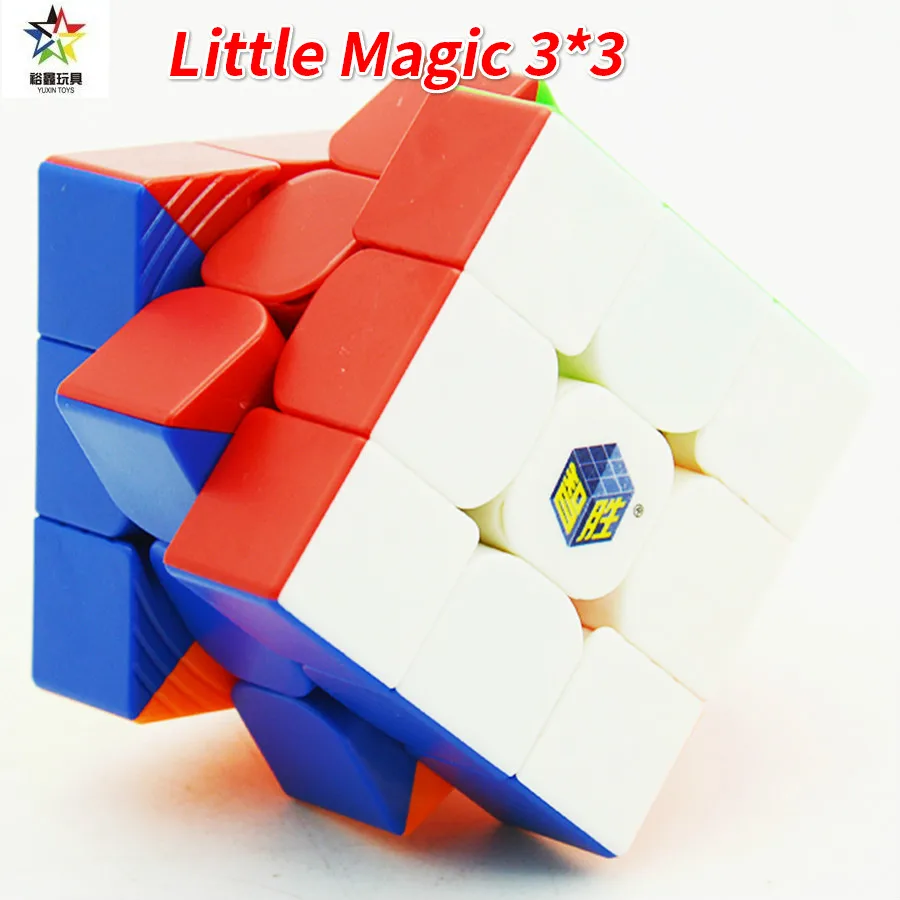 Zhisheng Yuxin Little Magic 5,5 см 3x3x3 куб без наклеек/черный профессиональный пазл скорость Cubo Magico игрушки для детей