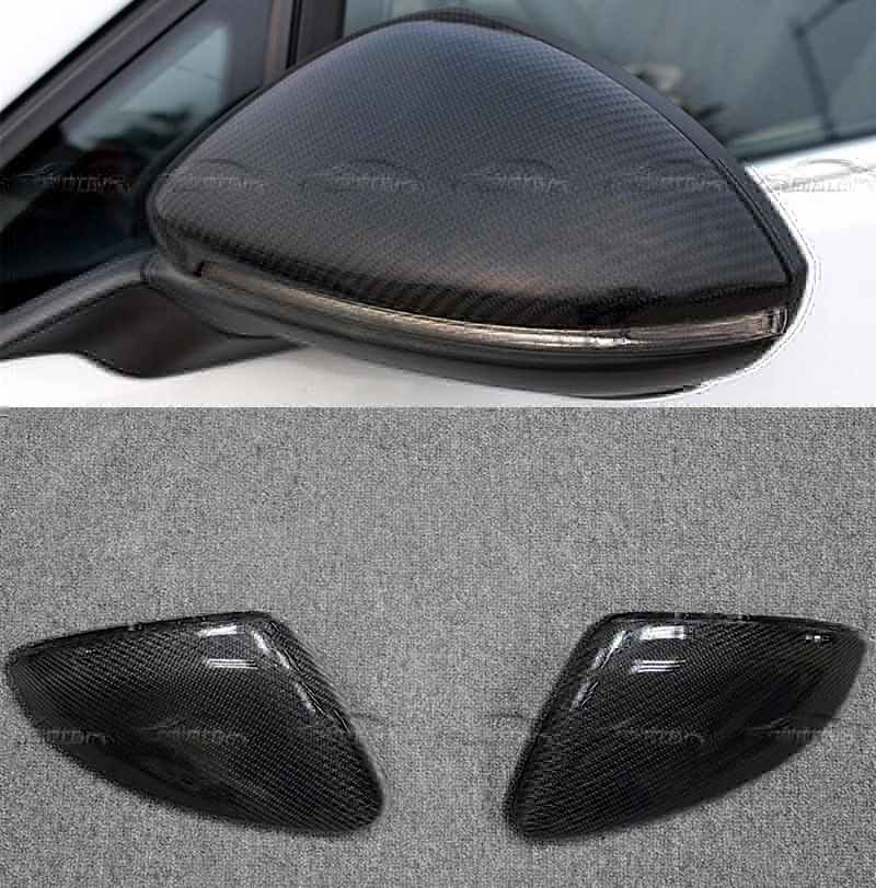 For VW Golf 7 MK7 2014-2018 Free shipping Car Styling Replacement Carbon Fiber Style Rearview Mirror Cover Trim carbon fiber front headlight cover eyelid eyebrow for vw golf 7 mk7 2014 2015 a style