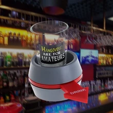 (OOTDTY) 2017 Spin the Shot Drinking Game Turntable Roulette Glass Spinning Fun Party Home APR05_17