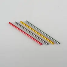 WOWSHINE Красочные Алюминий соломинки 100 шт./лот соломинки для сока 8x215 мм смешанные цвета FDA Прошел