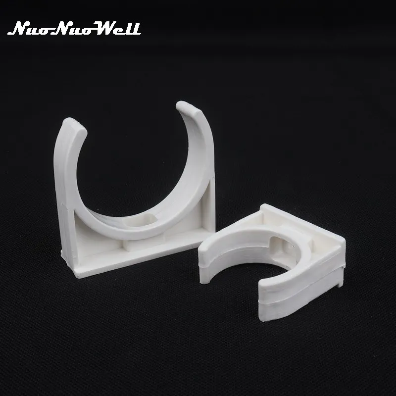 

8pcs NuoNuoWell 20mm 25mm 32mm 40mm PVC Pipe clamp for Garden Irrigation System Fittings Hose Bracket Fixed Tube Accessories