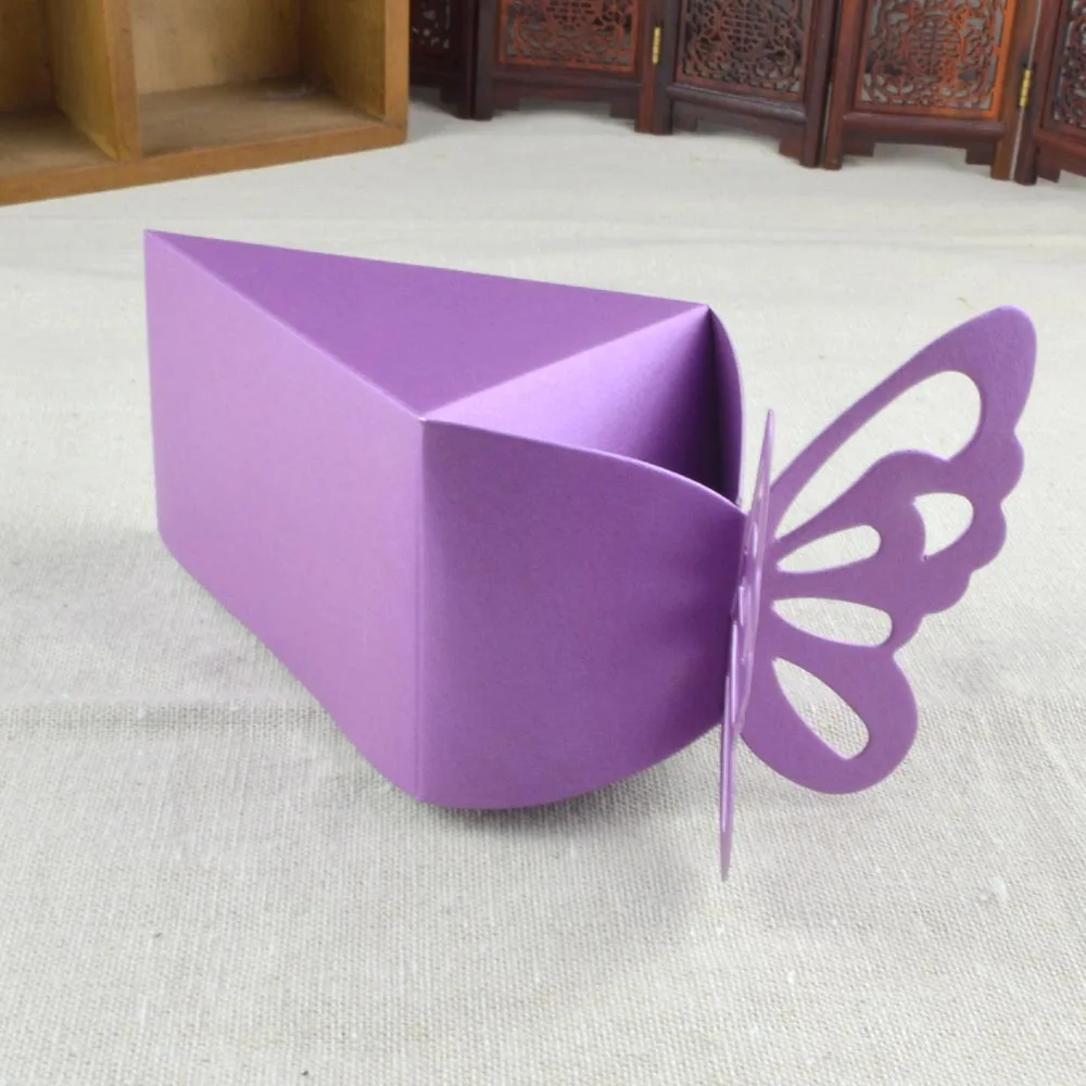 5 стилей Творческий треугольник-shape форме, благодаря чему создается ощущение невесомости с торт роскошная коробка для конфет Бумага Коробки, 100 шт./компл. День рождения украшения для детей день рождения ребенка, подарочная сумка