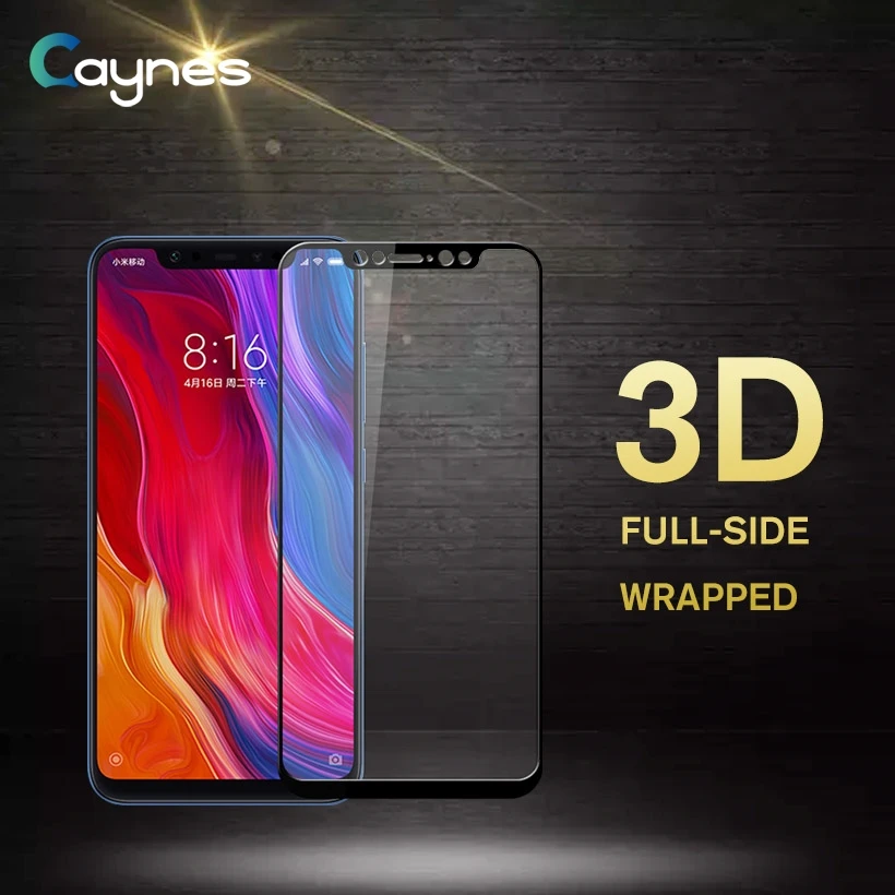 Caynes закаленное стекло для Xiaomi Mi 8 протектор экрана 6 21 дюймов Proctive ультратонкое