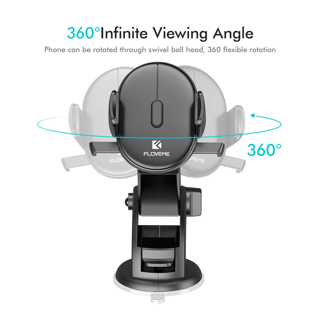 Floveme Auto telefon halter Für iPhone X 8 Samsung S10 Windschutzscheibe Auto Montieren Sauger Tele