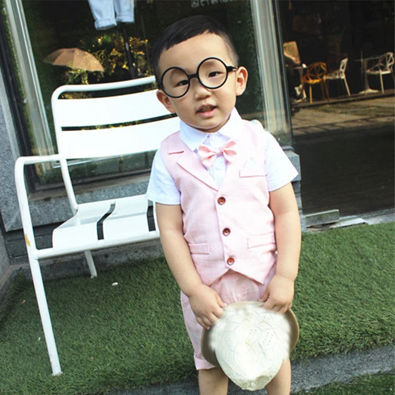 Babe-Baby-Boys-Sets-2018-New-Arrives-Summer-Children-s-Formal-Wear-Soft-Short-Shirt-Plaid (3)