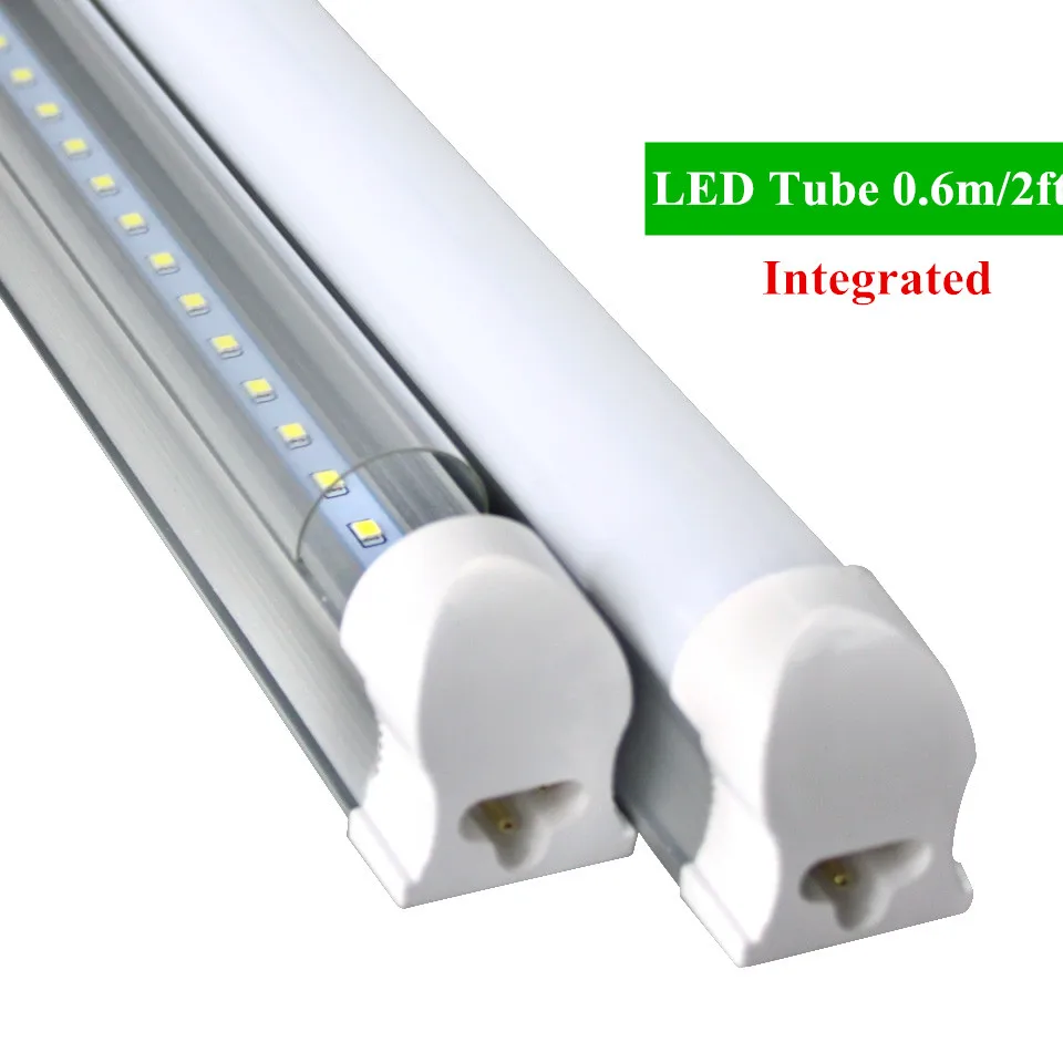 1pc/lot LED Bulbs Tubes 2ft Integrated Tube Light T8 570mm 10W Led