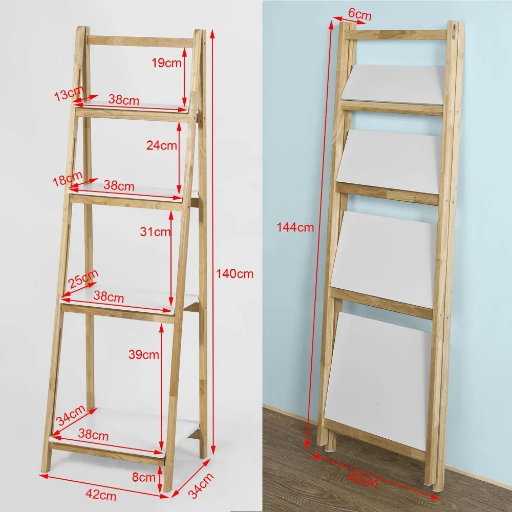 SoBuy FRG162-N ، 4 تيير طوي رفوف متدرجة خزانة تخزين عرض رفوف وحدة SoBuy FRG162-N ، 4 تيير طوي رفوف متدرجة خزانة تخزين عرض رفوف وحدة