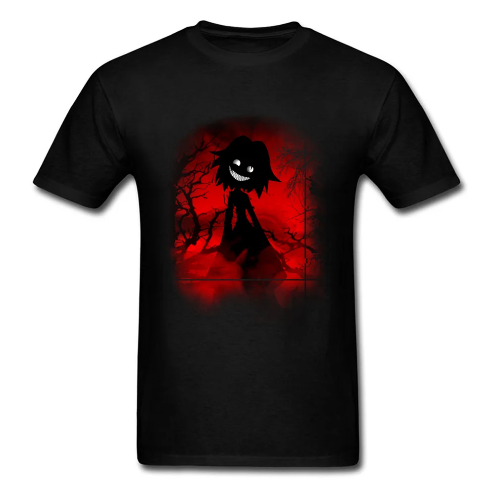 

Insanity 2018 Men Black Red T-shirt Goth Horror Cartoon Printed T Shirt Halloween Cosplay Clothing Fitness Tops Tees