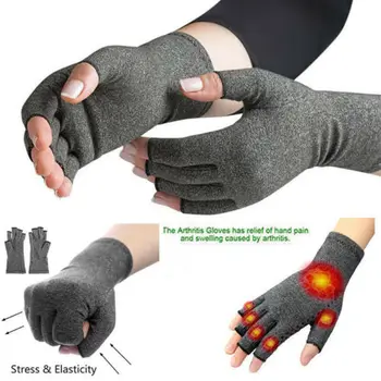 

Thefound 2019 New Copper Compression Gloves Fingers Arthritis Joint Pain Carpal Tunnel Brace
