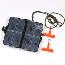 [180 шт.] комбо Карп поворотные застежки для рыбалки быстрозажимные зажимы клеммные снасти аксессуары с 20 шт. яйцо грузило 1 г коробка пакет