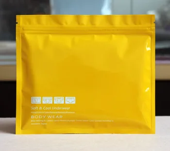 

18*15.5cm Yellow bag socks, underwear, towel packing Bag Self sealing waterproof bag 100piece\lot Fast free shipping