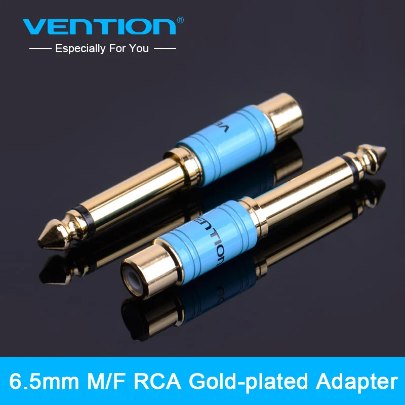 Vention Новый 6 35 мм 1/4 &quotМужской моно штекер к RCA гнезду аудио адаптер разъем для