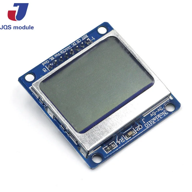 

Smart Electronics LCD Module Display Monitor Blue backlight adapter PCB 84*48 84x84 lcd 5110 Nokia 5110 Screen for Arduino