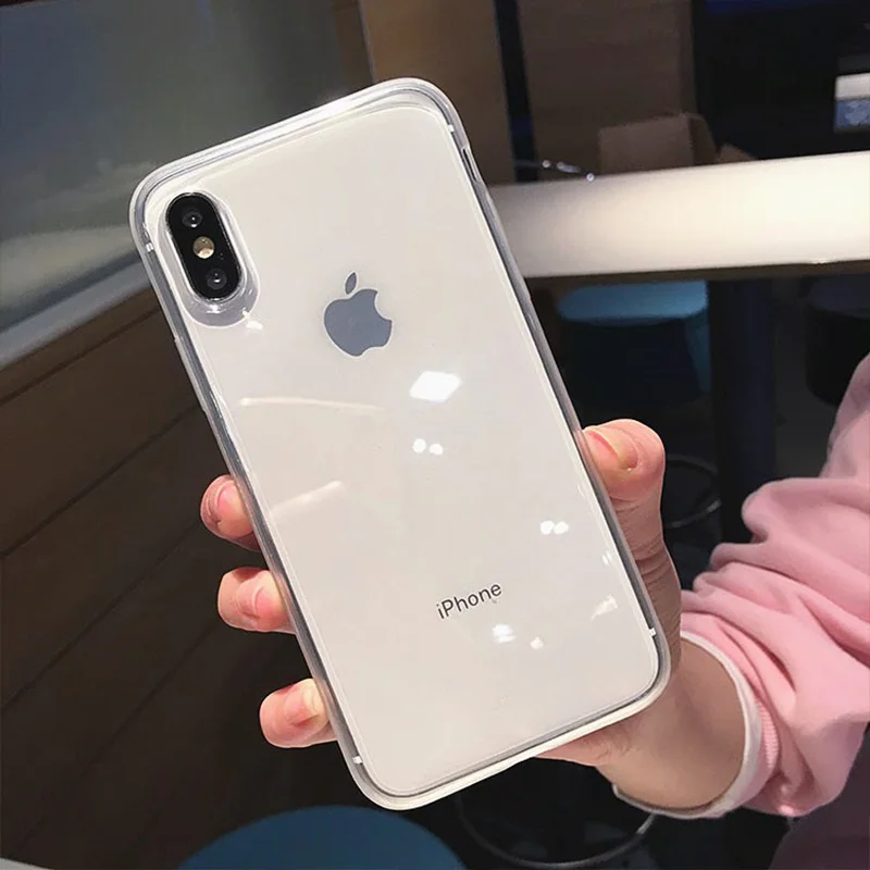 Прозрачный противоударный чехол LOVECOM с рамкой для iPhone 11 Pro Max XR XS Max 6 6S 7 8 Plus X чехол из мягкого ТПУ для задней панели телефона