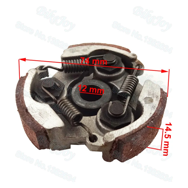 

Aluminum Red Clutch Pads Springs without Keyway For 47cc 49cc 2 Stroke ATV Quad Go Kart Dirt Pocket Mini Bike Motorcycle Parts