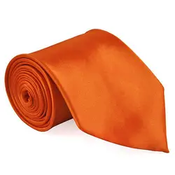 Оранжевые мужские Сплетенные Шелковый Галстук Ханки и запонки набор для свадьбы Вечеринка
