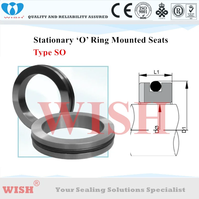 

0.625 inch O-Ring mounted type SO stationary seat material Silicon carbide