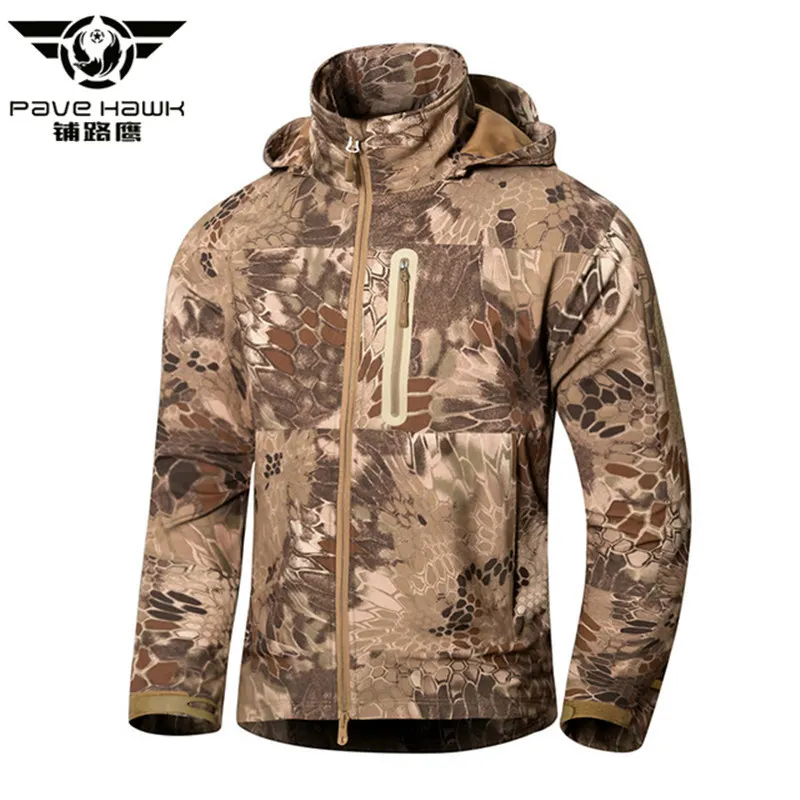 Pave Hawk Men's Military Jacket Waterproof Windproof Anti Pilling