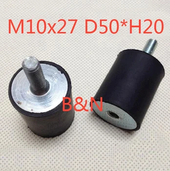 

M10 x27 D50*H20,male/female ,VD Rubber Vibration Damper/Rubber Screw Damper Electrical machine Rubber shock absorption screw