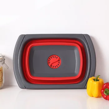 

Foldable Colander Fruit Vegetable Washing Basket Strainer Collapsible Drainer With Handle Kitchen Tool BDF99