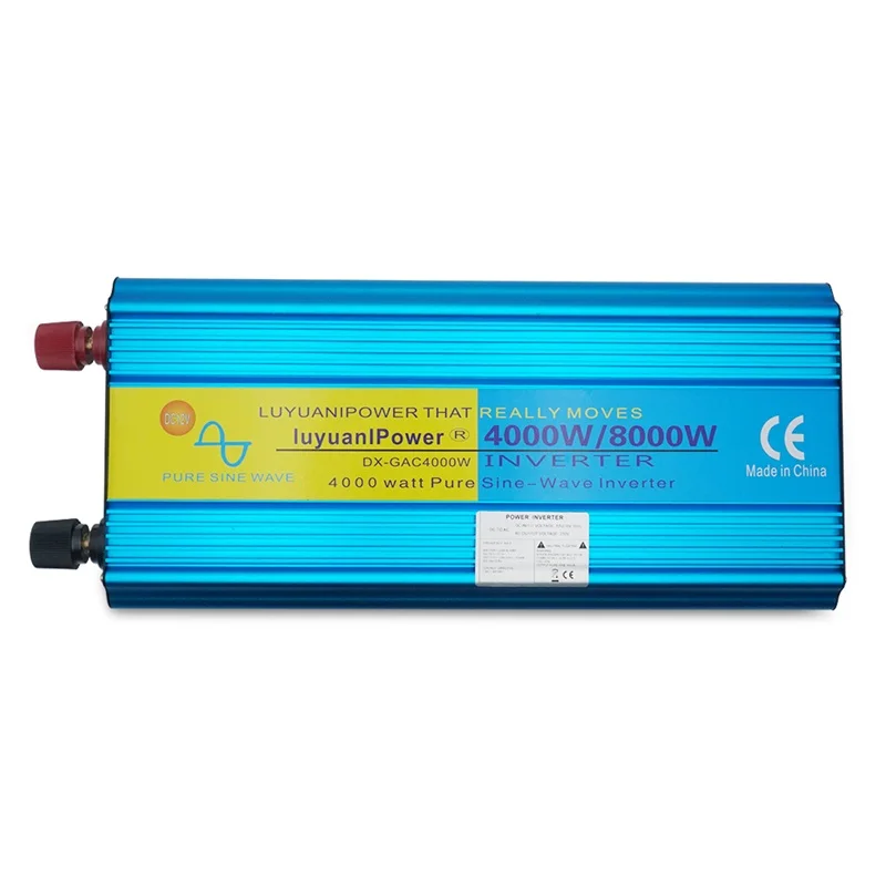  Pantalla LED Dual 8000W inversor de potencia de onda sinusoidal pura cc 12 V/24 V a CA 220 V/230 V/