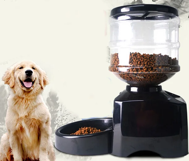 Large Automatic Dog Cat Pet Feeder Programmable Portion Control LCD