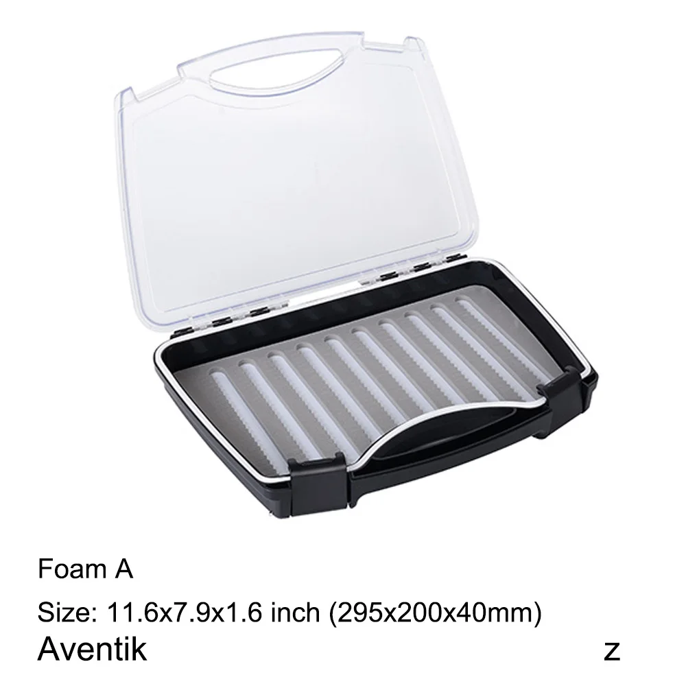 Harga Aventik Plastik Waterproof Fly Fishing ABS Batal Slit Foam fly memancing Kotak 11.6X7.9X1.6 inch Besar Lalat kotak Harga Aventik Plastik Waterproof Fly Fishing ABS Batal Slit Foam fly memancing Kotak 11.6X7.9X1.6 inch Besar Lalat kotak