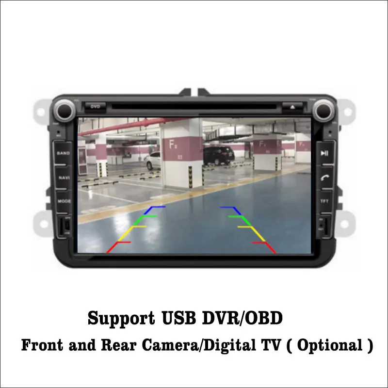 Top Liislee For SEAT Alhambra Android 7.1 2G RAM Car Radio Audio Video Multimedia DVD Player WIFI GPS Navi Navigation DVR 5