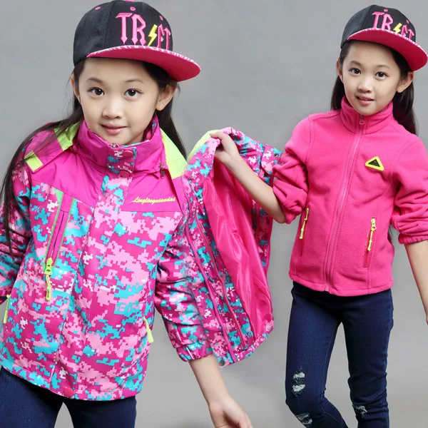 

Children's wear cotton-padded clothes Girl's winter jacket Big child's ski coats