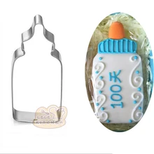 10 шт. Baby shower формочки для печенья бутылочка для кормления для печенья, фруктов средство для украшения торта fondant(сахарная) торт декоративное печенье украшения для кексов