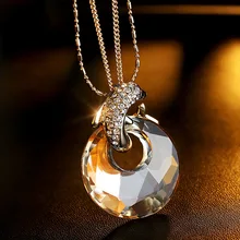 2017 Collier Fashion Lady Dolphin Crystal Necklace High Grade Jewelry Pendant Long Version Of Paragraph Sweater Chain Wholesale