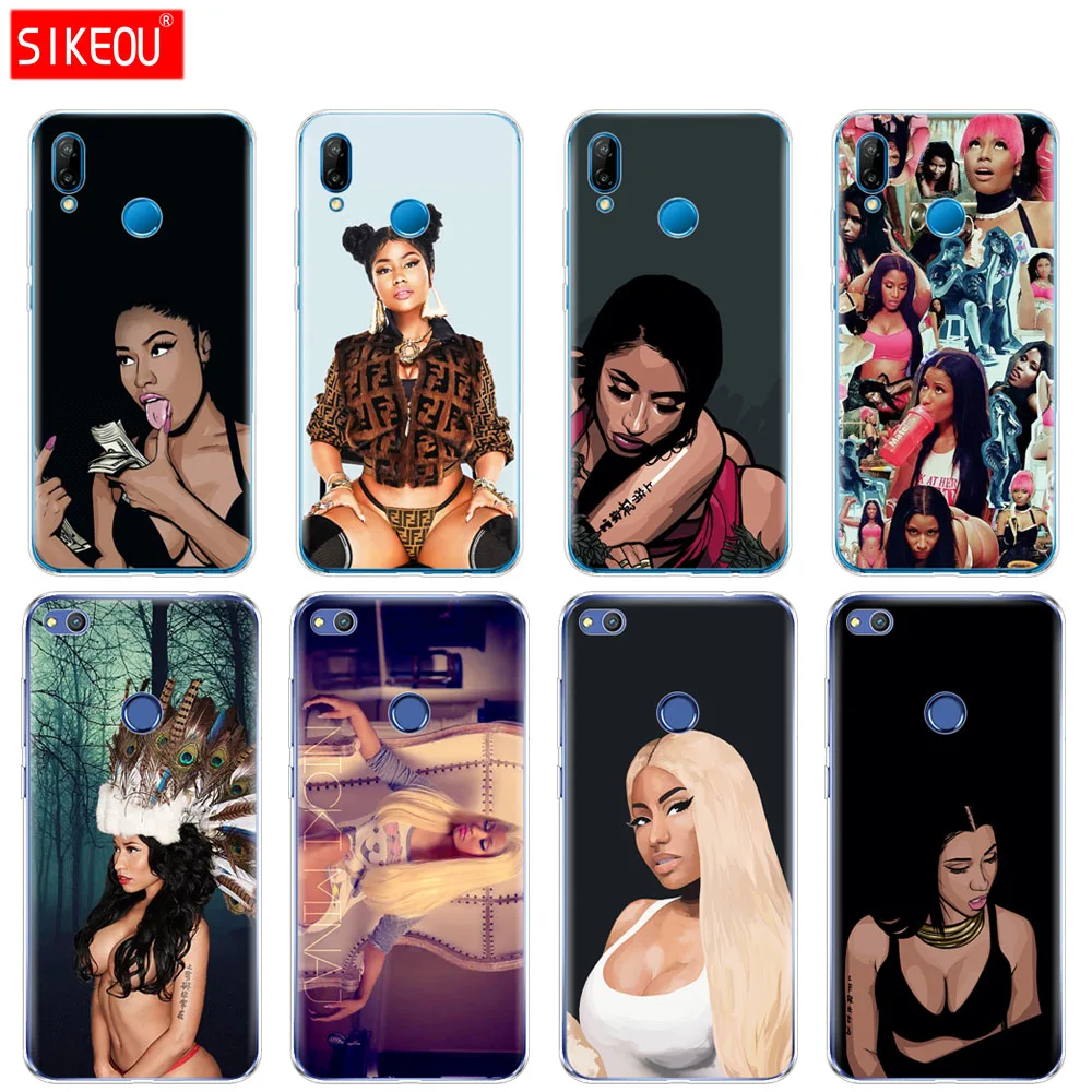 

Silicone Cover Phone Case For Huawei P20 P7 P8 P9 P10 Lite Plus Pro 2017 P Smart nicki minaj