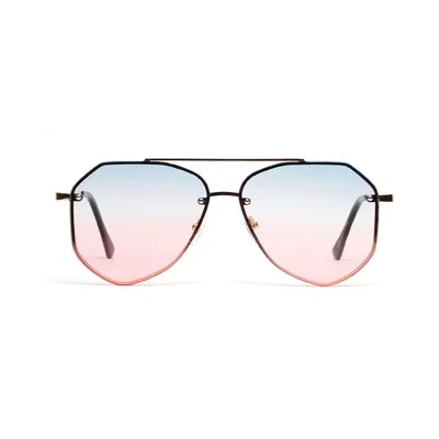 Мужские и женские ретро круглые солнцезащитные очки, женские брендовые дизайнерские роскошные розовые винтажные зеркальные многоугольные солнцезащитные очки - Цвет линз: 4