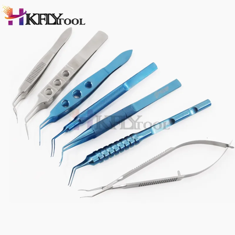 

New Arrivel Titanium alloy Eyelid Beauty Eye Capsular Capsule Ophthalmic Instruments Capsulorhexis Clapm Tweezers Tools