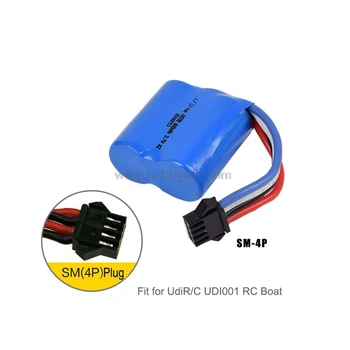 

2x3.7V 600mAh Li-Ion Battery SM4P plug fit for UdiR/C UD001 RC Boat