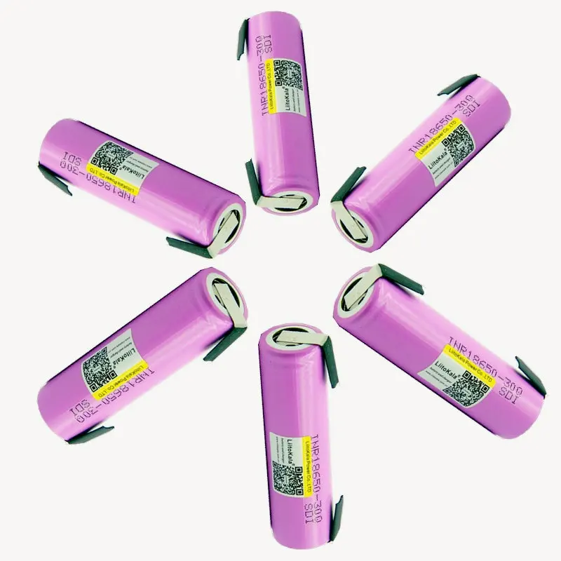 

LiitoKala 100% original New 18650 battery 30Q INR18650 battery 3.7V 3000 mAh li-ion Rechargeable Batteriesflashlight