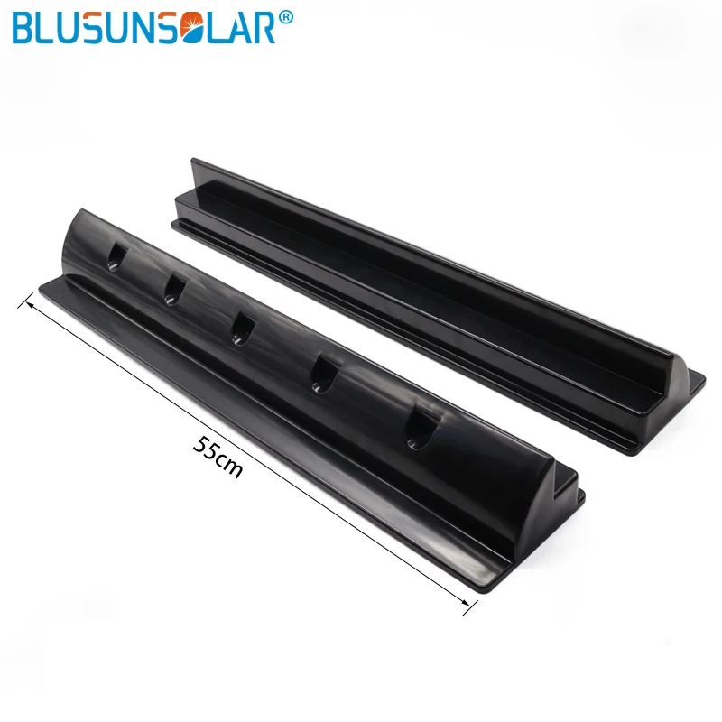 

1 set UV resistant ABS solar panel spoiler bracket long side solar mount bracket 550mm for Caravan/Rv roof/motorhome/Boat