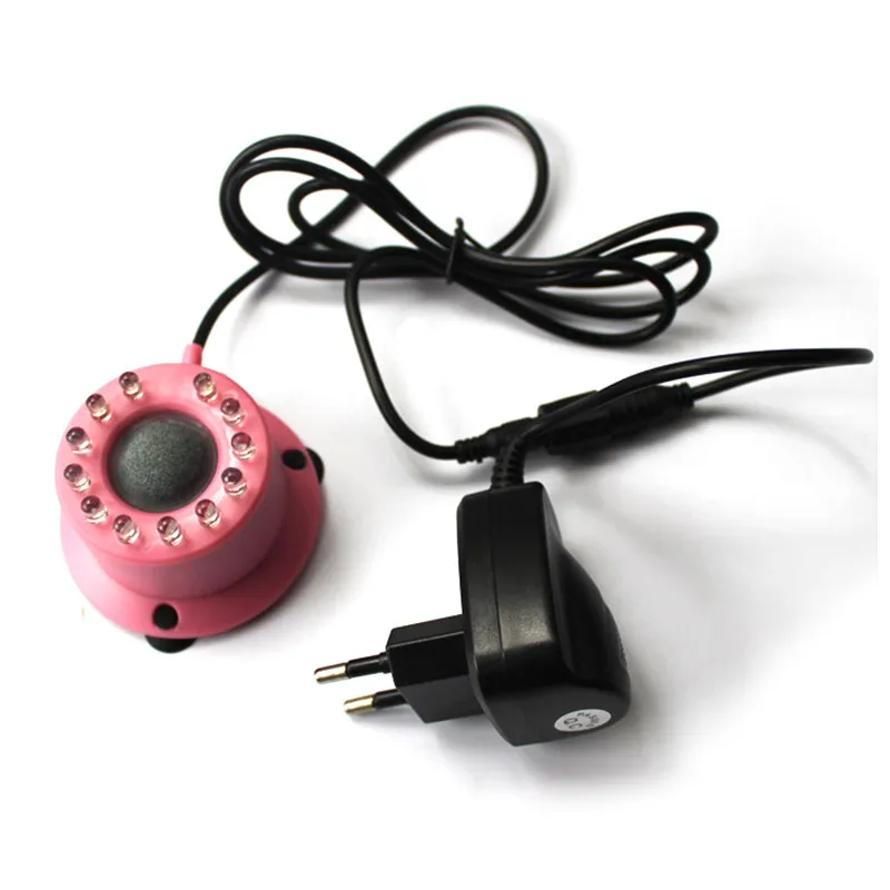 

Aquarium Fish Tank Air Curtain Bubble Stone Disk with 12 Multi-color LED Light
